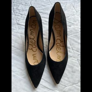 Sam Edelman Black Suede Heels Size 9.5